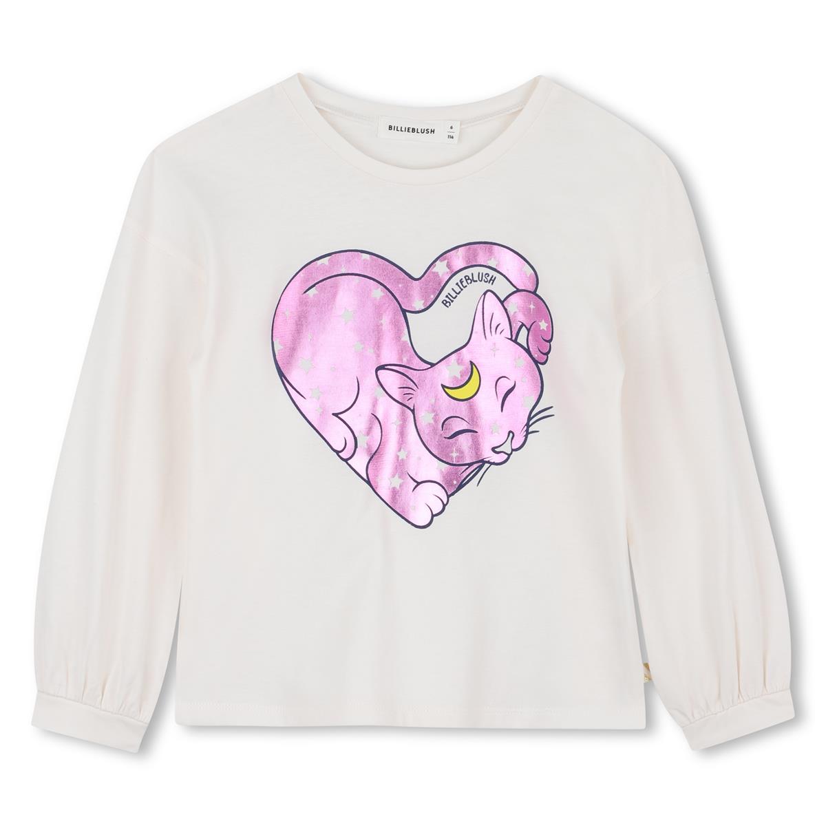 Billieblush "Langarmshirt" mit Druck - Creme