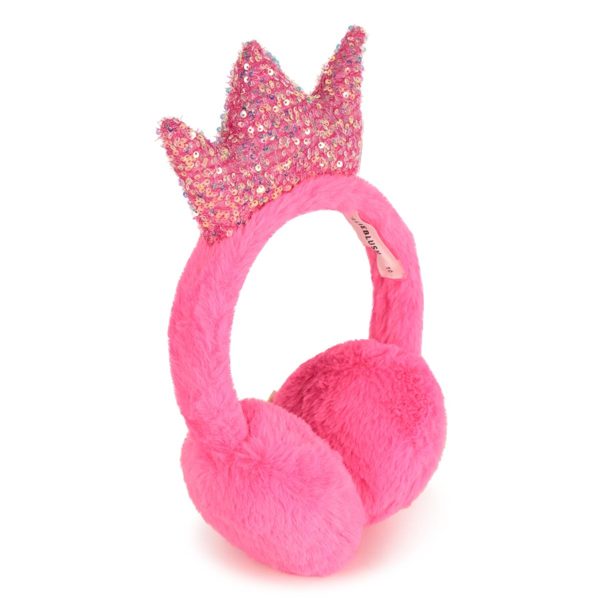 Billieblush "Ohrenwärmer" mit Krone & Glitzer - Pink