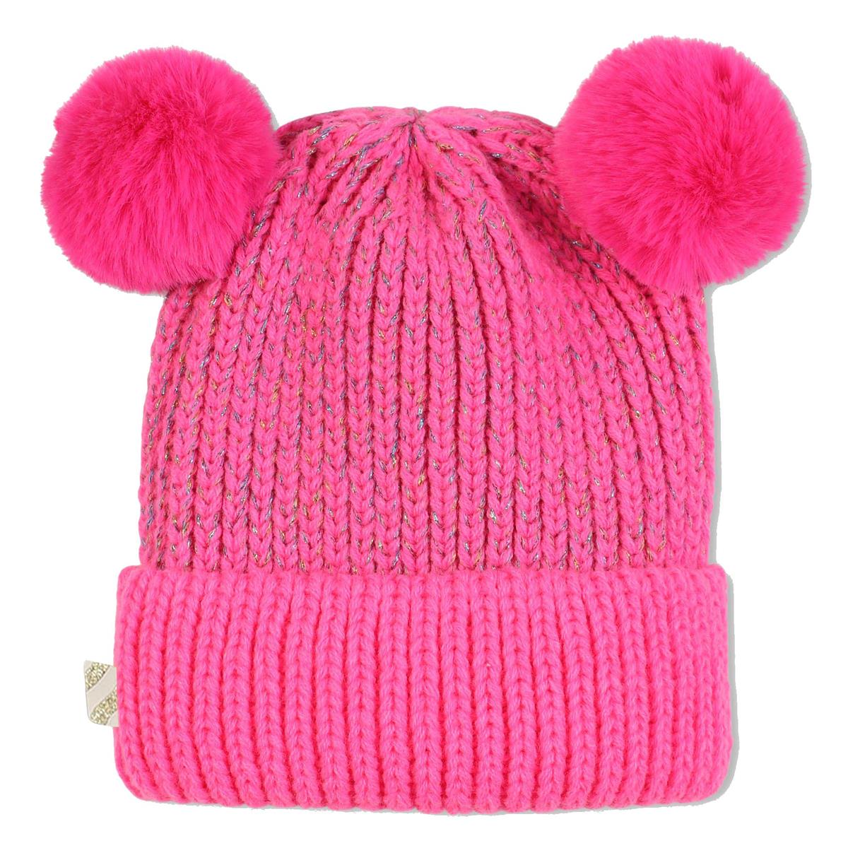 Billieblush "Mütze" mit Bömmel und Glitzerfaden - Pink