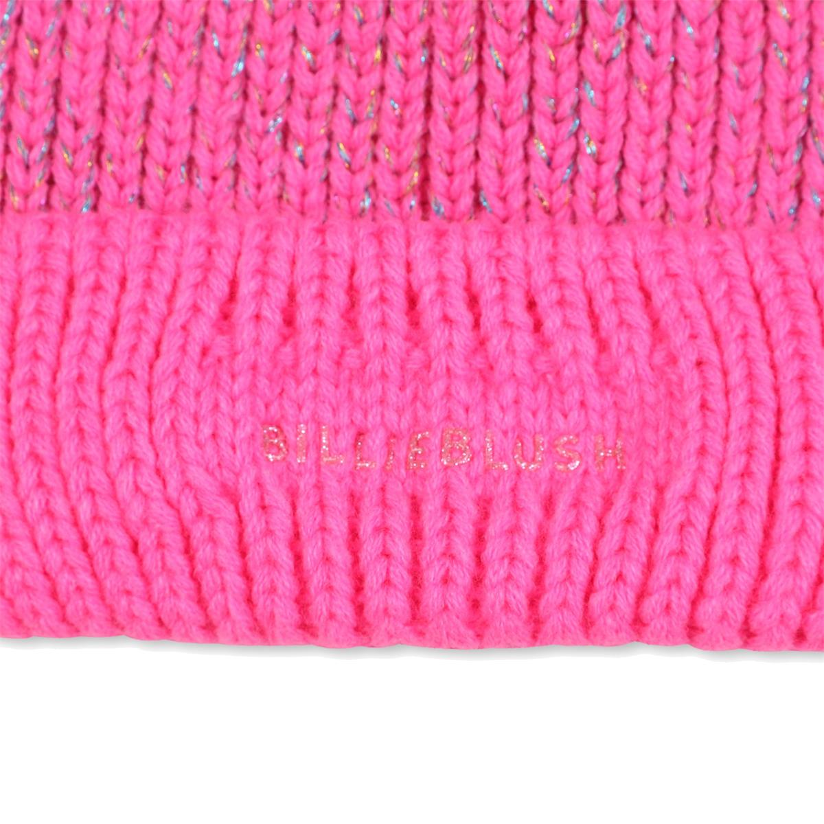 Billieblush "Mütze" mit Bömmel und Glitzerfaden - Pink