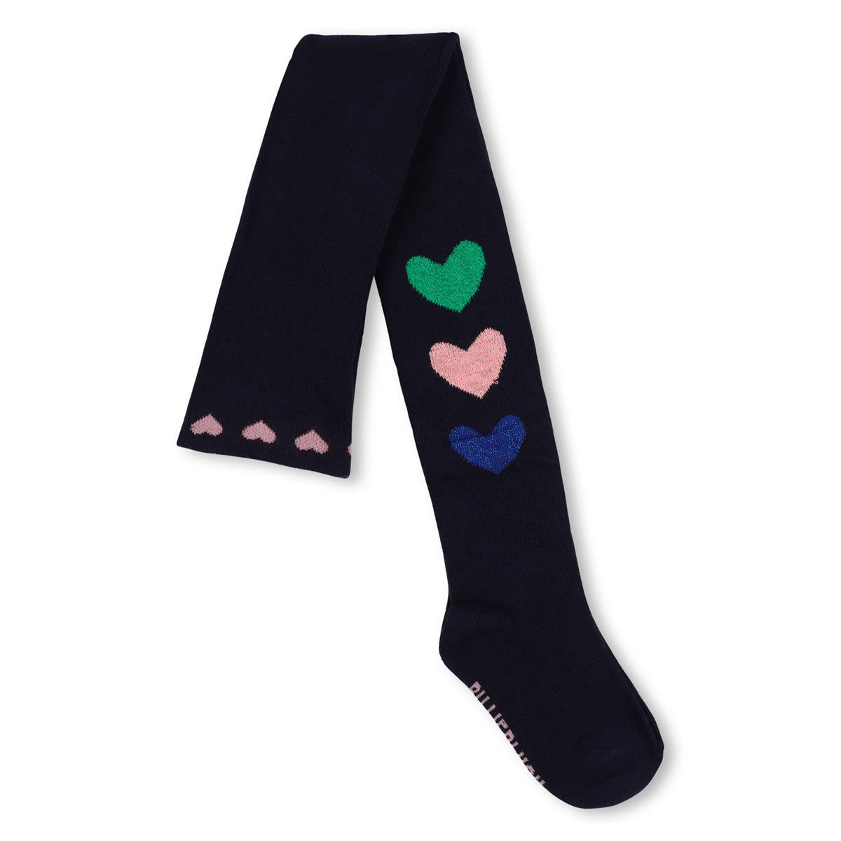 Billieblush "Strumpfhose" mit Herzchen - Marineblau