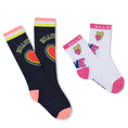Bild in Galerie-Betrachter laden, Billieblush "Socken/Kniestrümpfe" Doppelpack - Weiß/Marineblau
