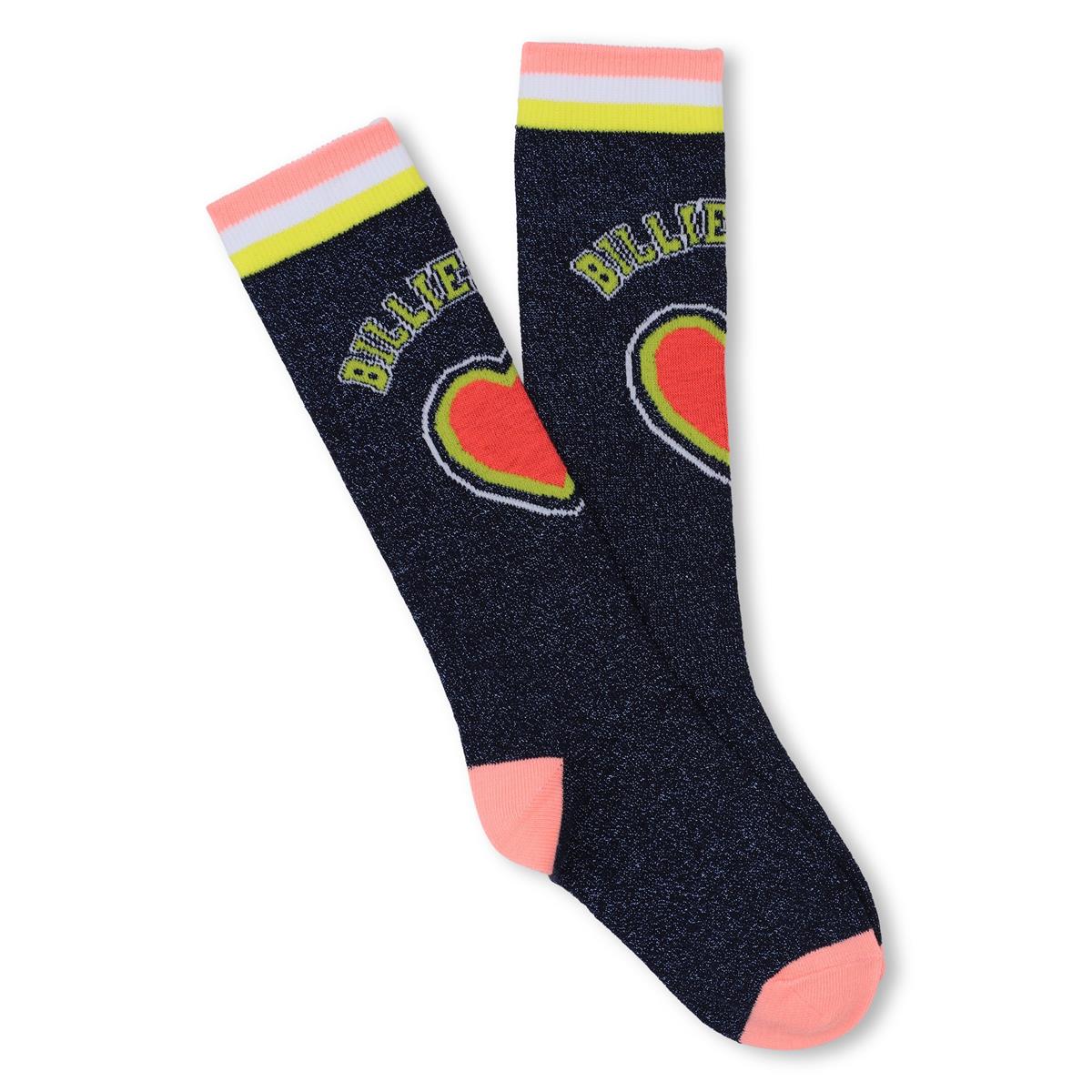 Billieblush "Socken/Kniestrümpfe" Doppelpack - Weiß/Marineblau