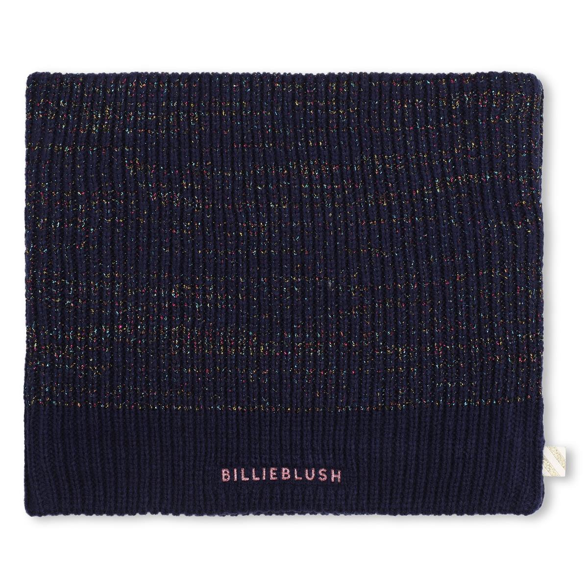 Billieblush "Loop Schal" mit Glitzer - Navyblau
