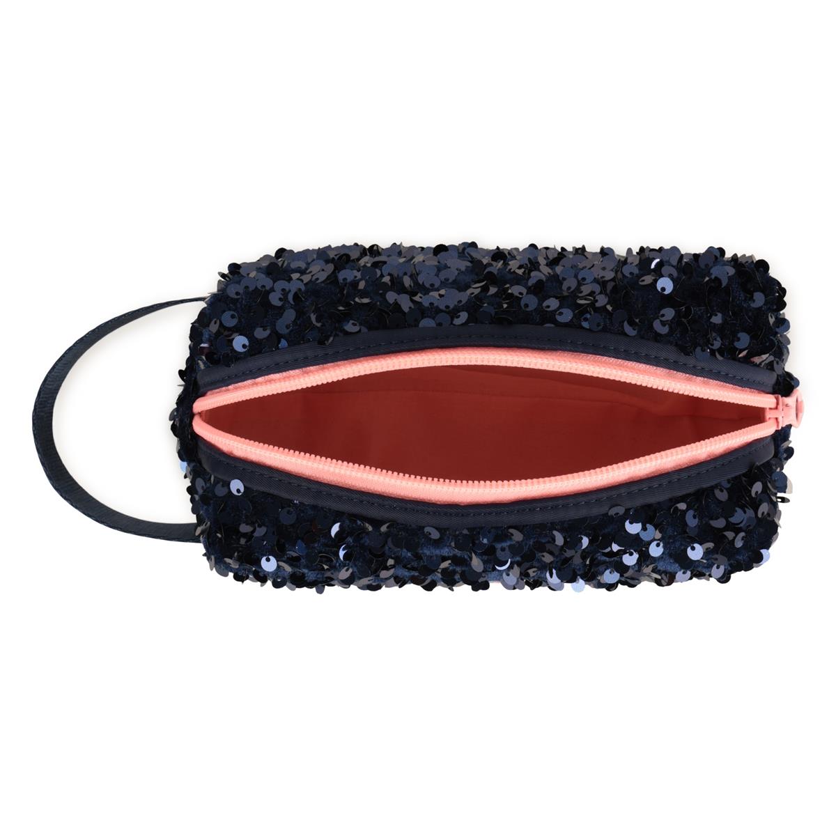 Billieblush "Kosmetikbeutel/Etui" mit Pailletten - Marineblau