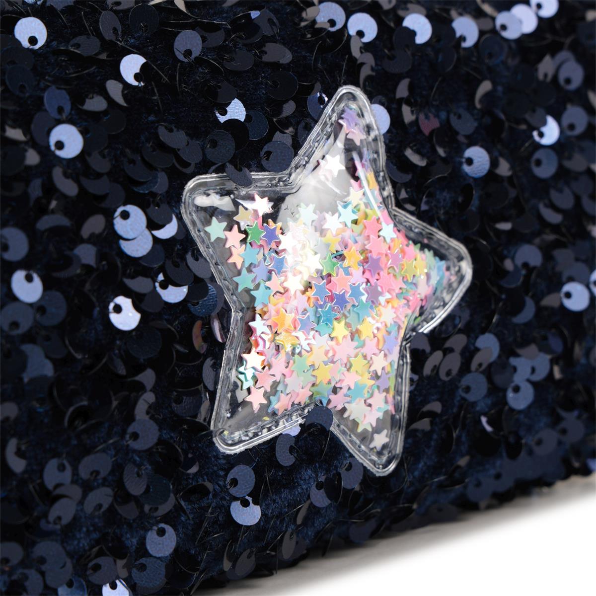 Billieblush "Kosmetikbeutel/Etui" mit Pailletten - Marineblau