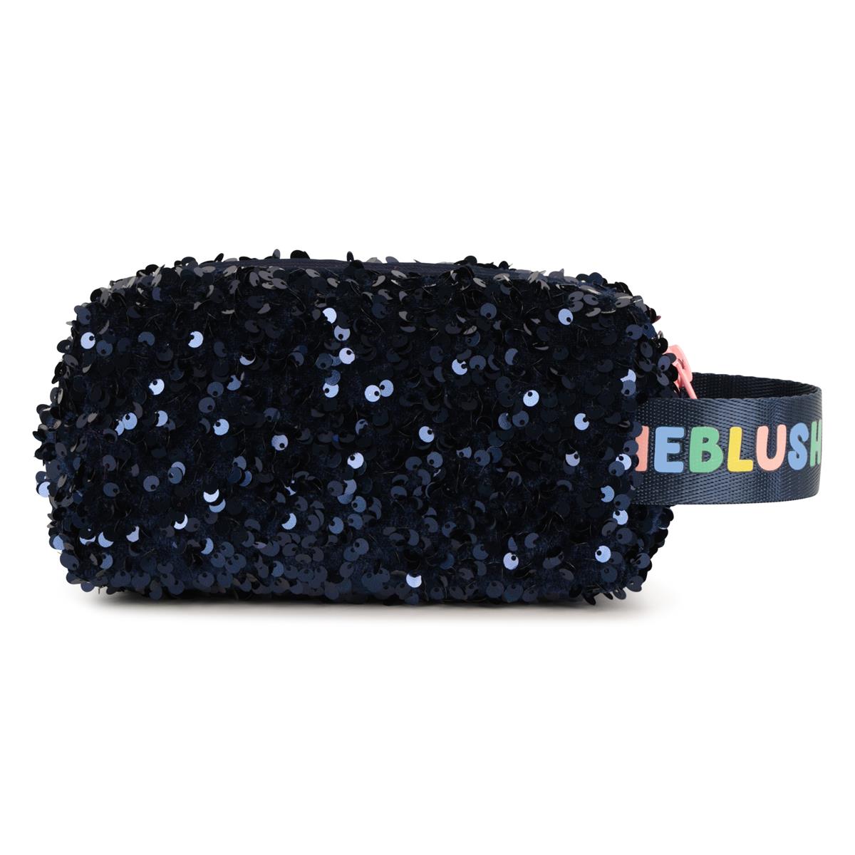 Billieblush "Kosmetikbeutel/Etui" mit Pailletten - Marineblau