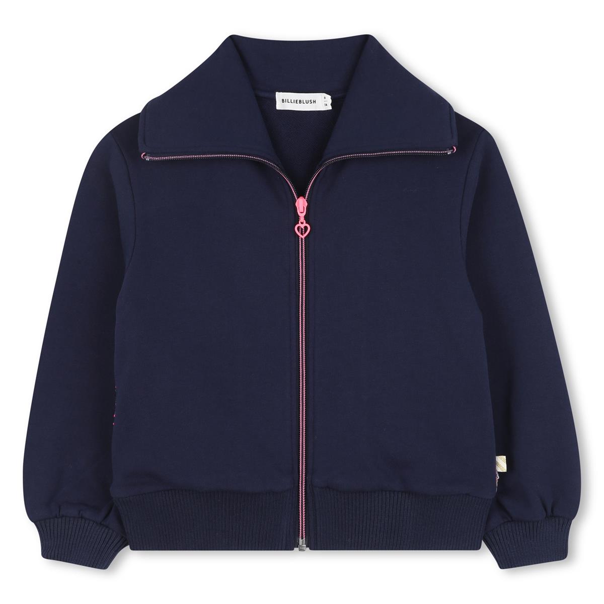 Billieblush "Sweatjacke" mit Paillettenmuster auf dem Rücken - Marineblau