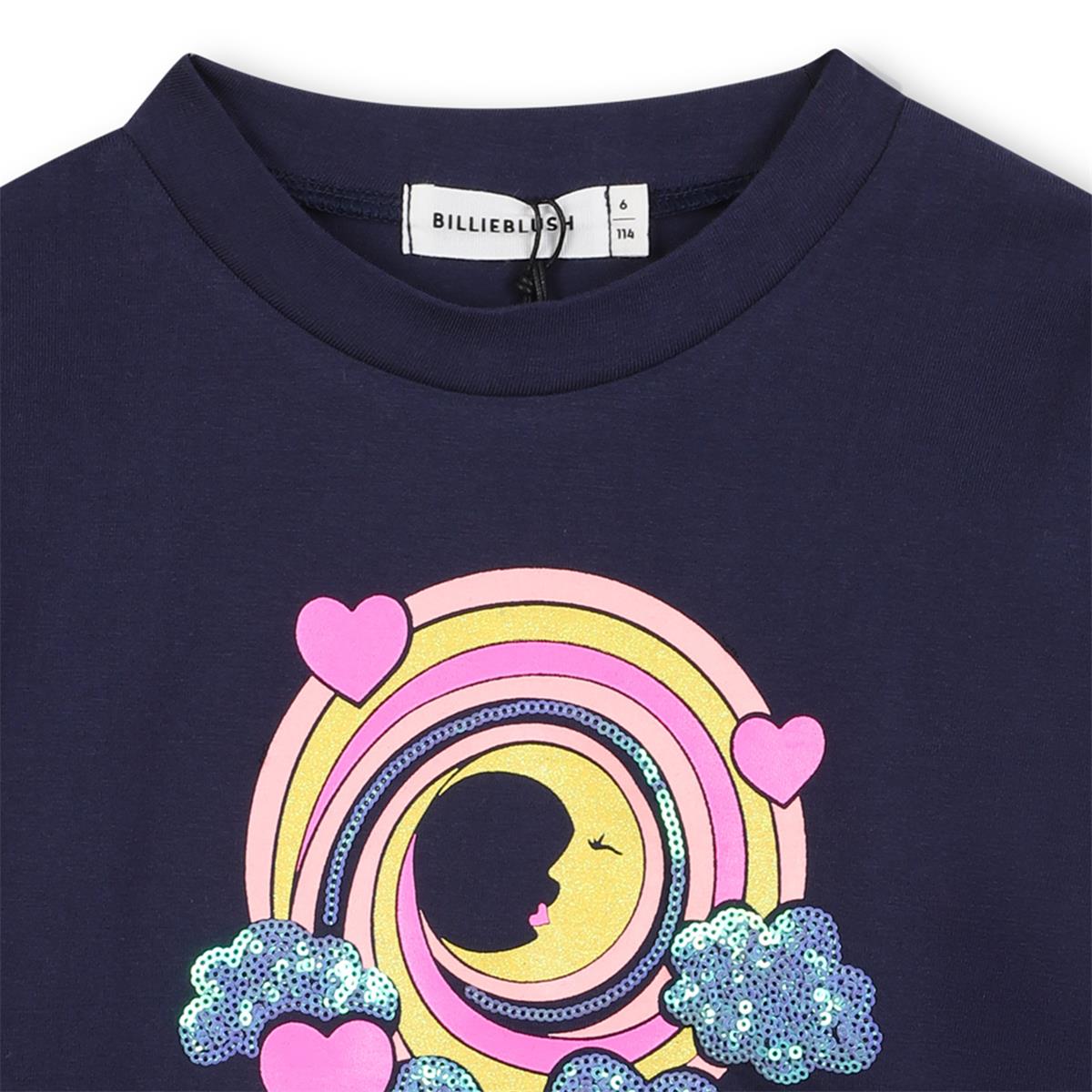 Billieblush "Langarmshirt" mit Druck - Navyblau
