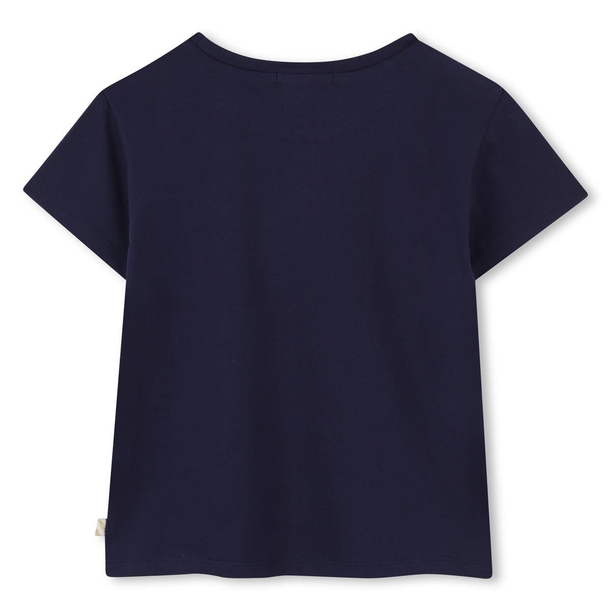 Billieblush "T-Shirt" mit Neon-Druck - Marineblau