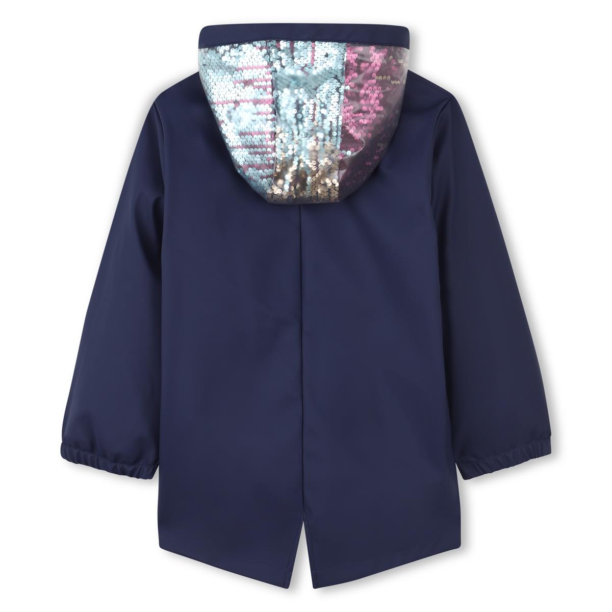 Billieblush "Regenjacke" gefüttert mit Pailletten - Marineblau
