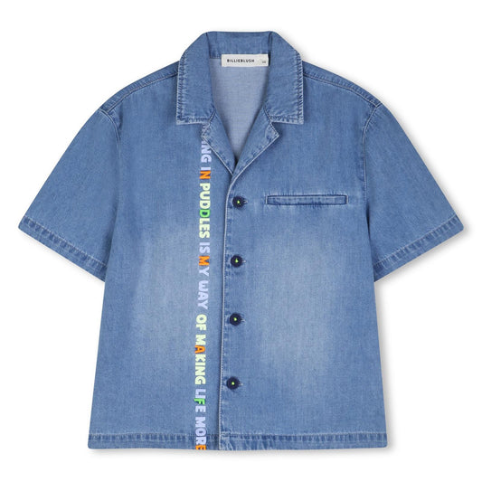 Billieblush Jeanshemd mit cooler Stickerei - Double Stone Bleach