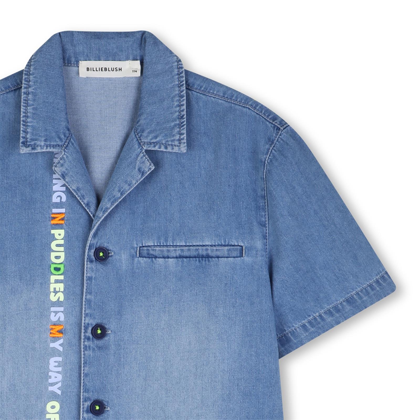 Billieblush Jeanshemd mit cooler Stickerei - Double Stone Bleach