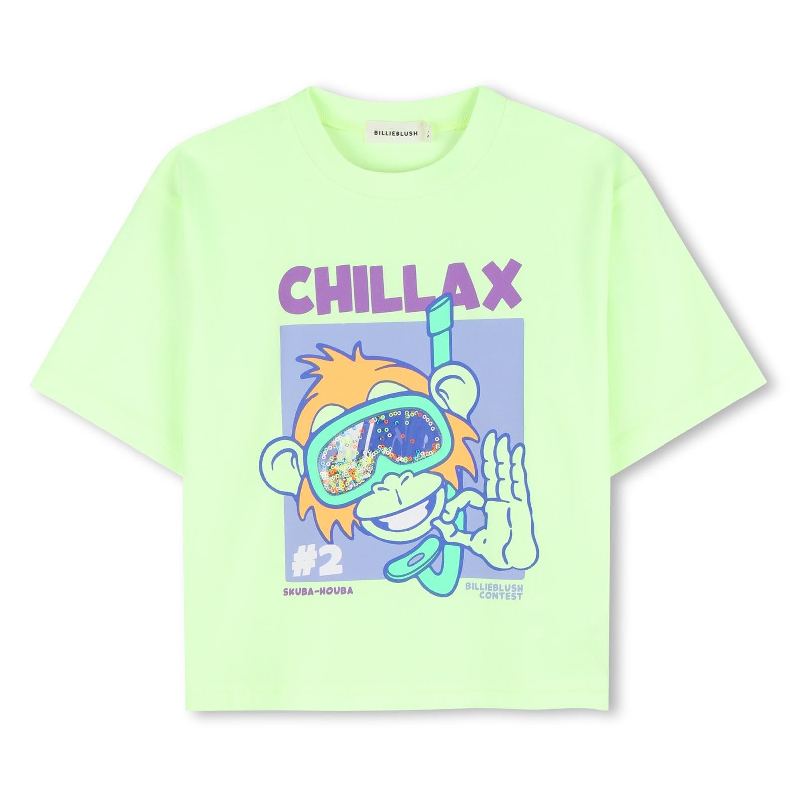 Billieblush T-Shirt mit Druck - Green Lemon