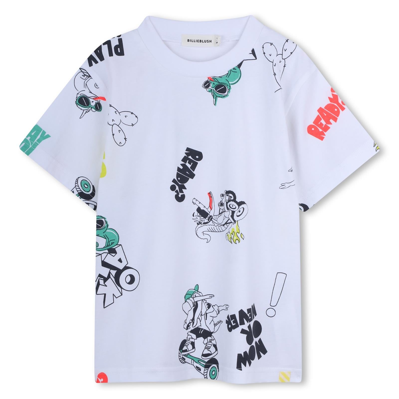 Billieblush T-Shirt mit verschiedenen Drucken - White