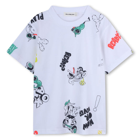 Billieblush T-Shirt mit verschiedenen Drucken - White