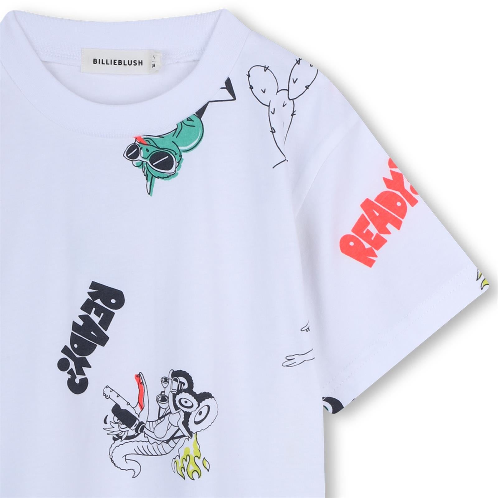 Billieblush T-Shirt mit verschiedenen Drucken - White