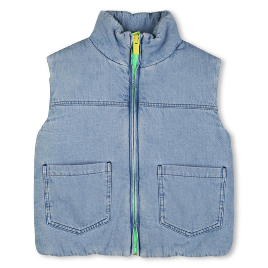 Billieblush Jeans-Weste mit Rückenprint - Double Stone Bleach