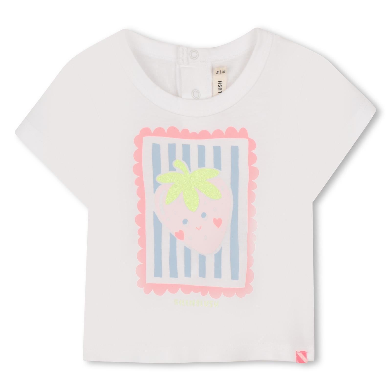 Billieblush Set 2-teilig mit Druck und Rüsche - Blue White