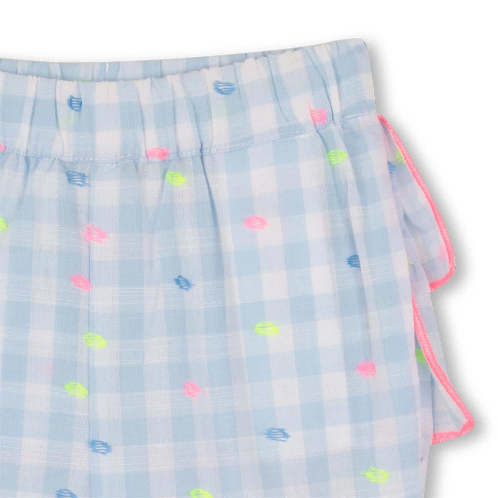 Billieblush Set 2-teilig mit Druck und Rüsche - Blue White