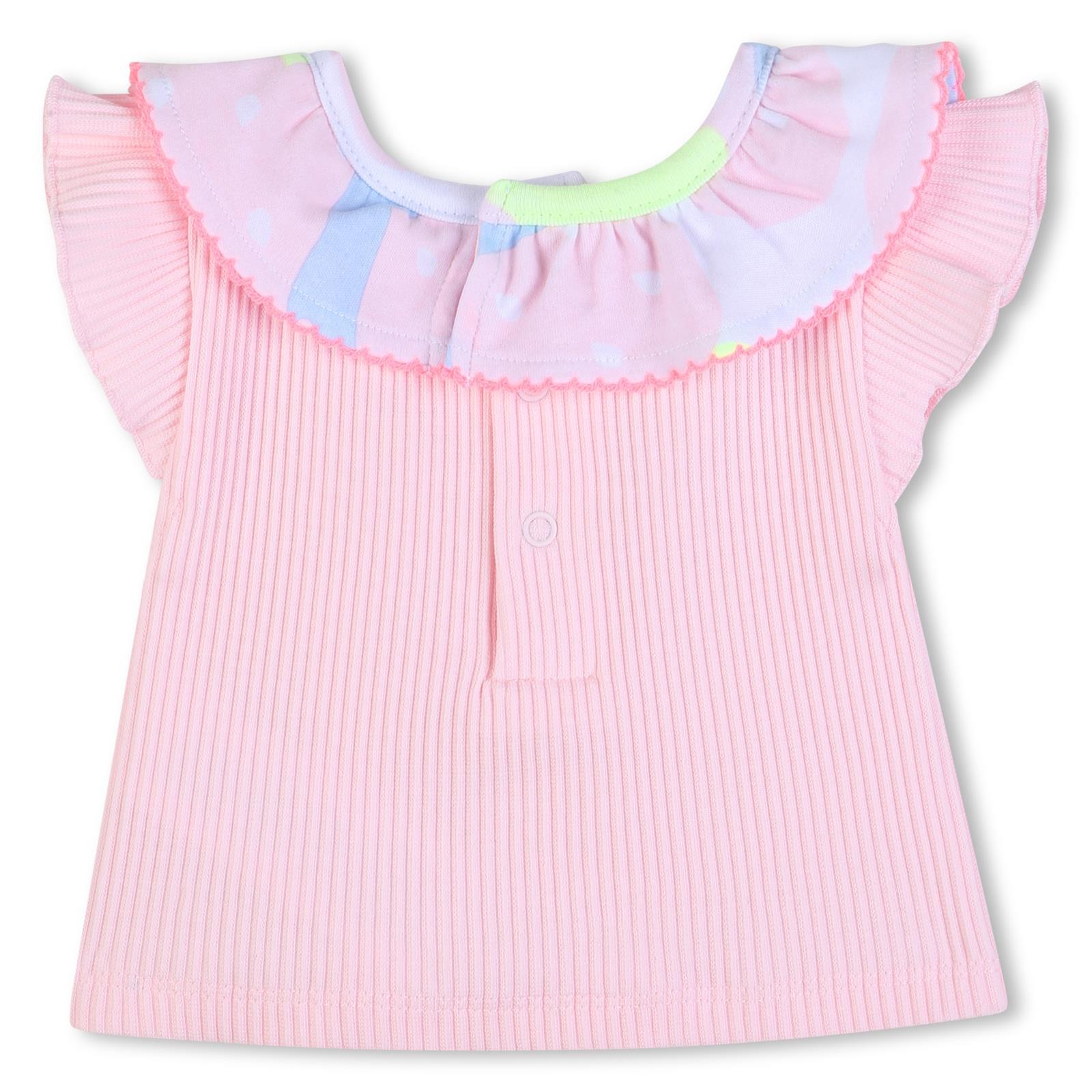 Billieblush Set 2-teilig mit Shorts und Volant - White Pink