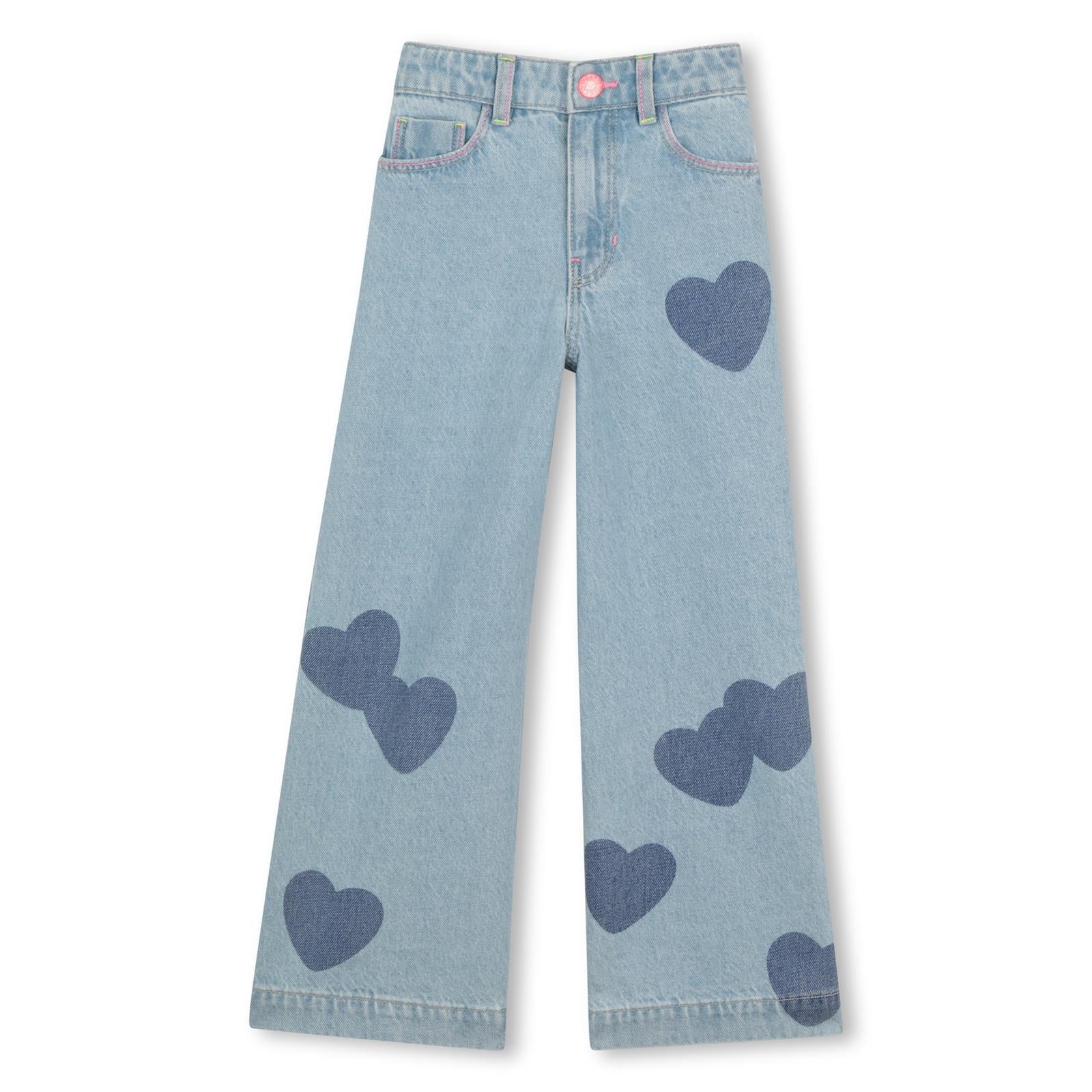 Billieblush Jeanshose mit geradem Bein und Herzchen - Double