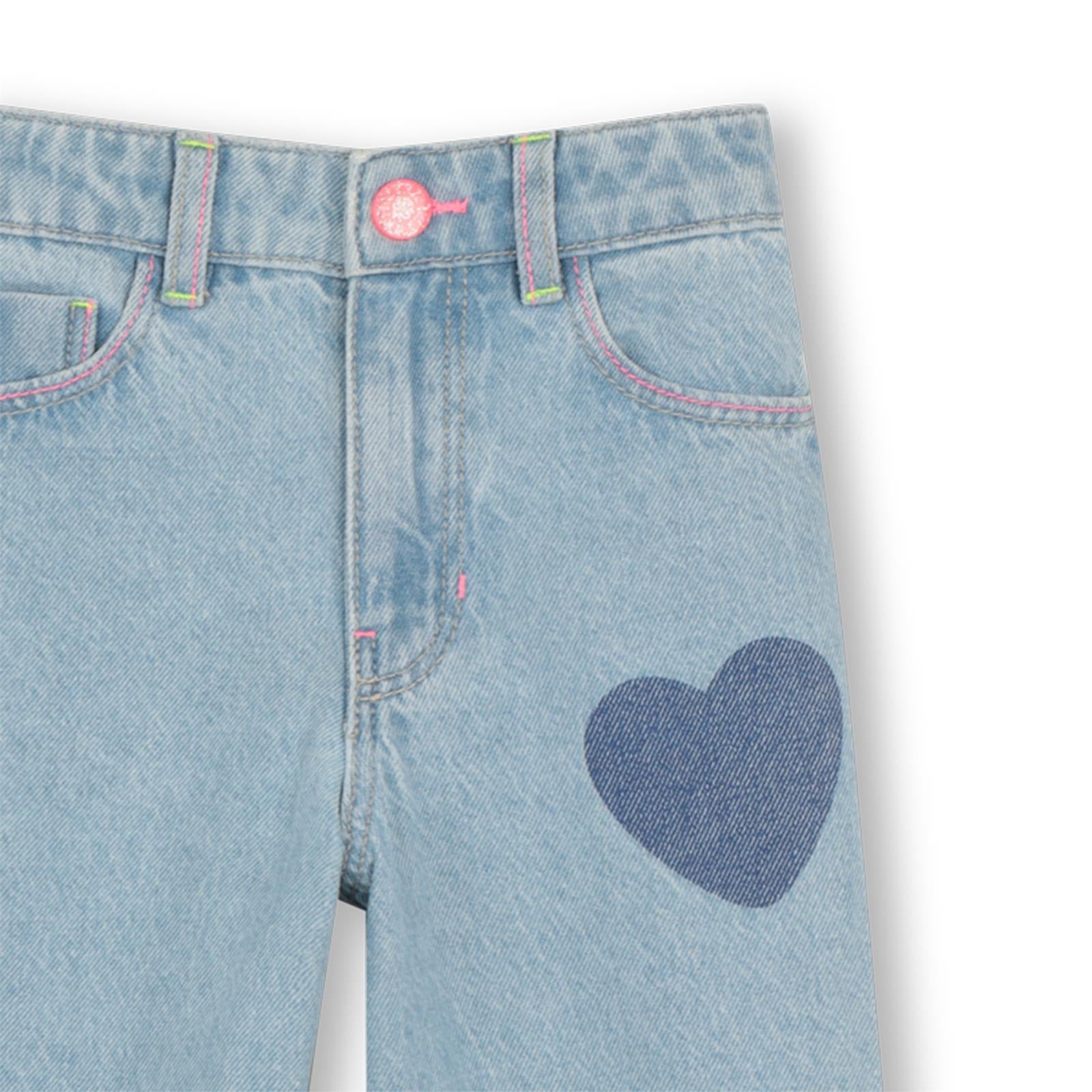Billieblush Jeanshose mit geradem Bein und Herzchen - Double