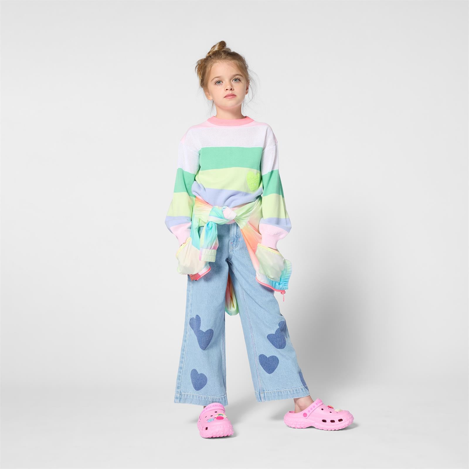 Billieblush Jeanshose mit geradem Bein und Herzchen - Double
