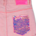 Bild in Galerie-Betrachter laden, Billieblush Jeansshorts mit Pailletten - Pink Off White

