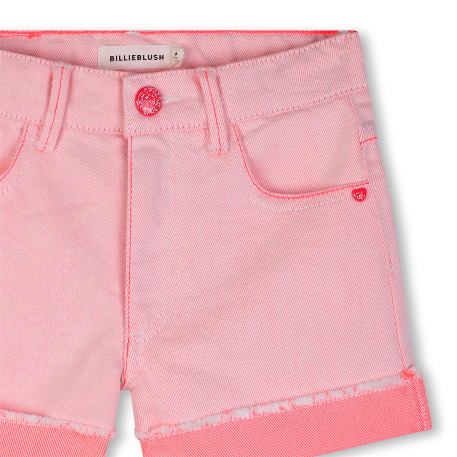 Billieblush Jeansshorts mit Pailletten - Pink Off White