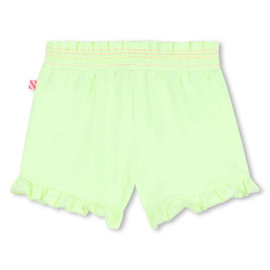 Billieblush Shorts mit Rüsche und Druck - Green Lemon