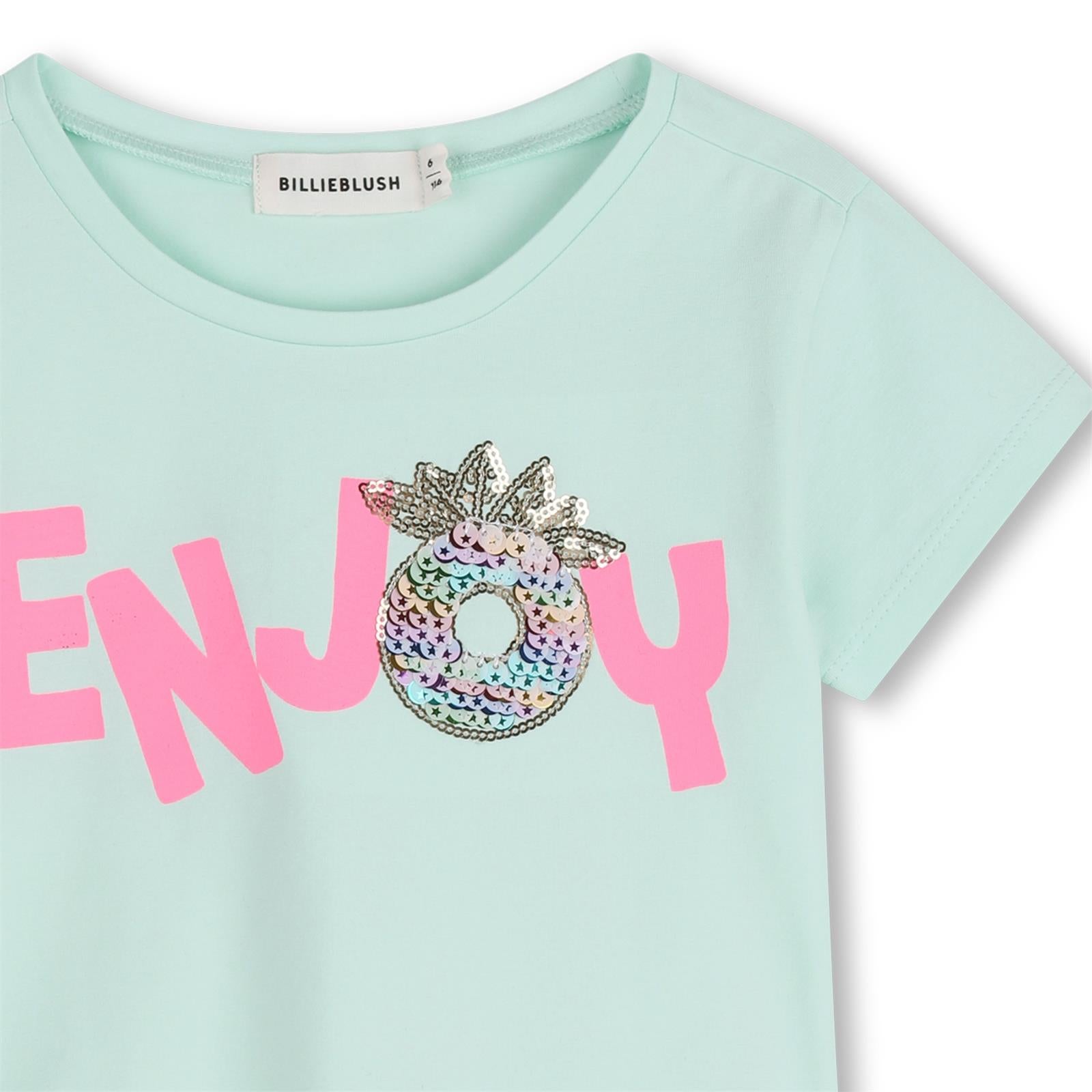 Billiblush T-Shirt mit Schriftzug - Sea Green