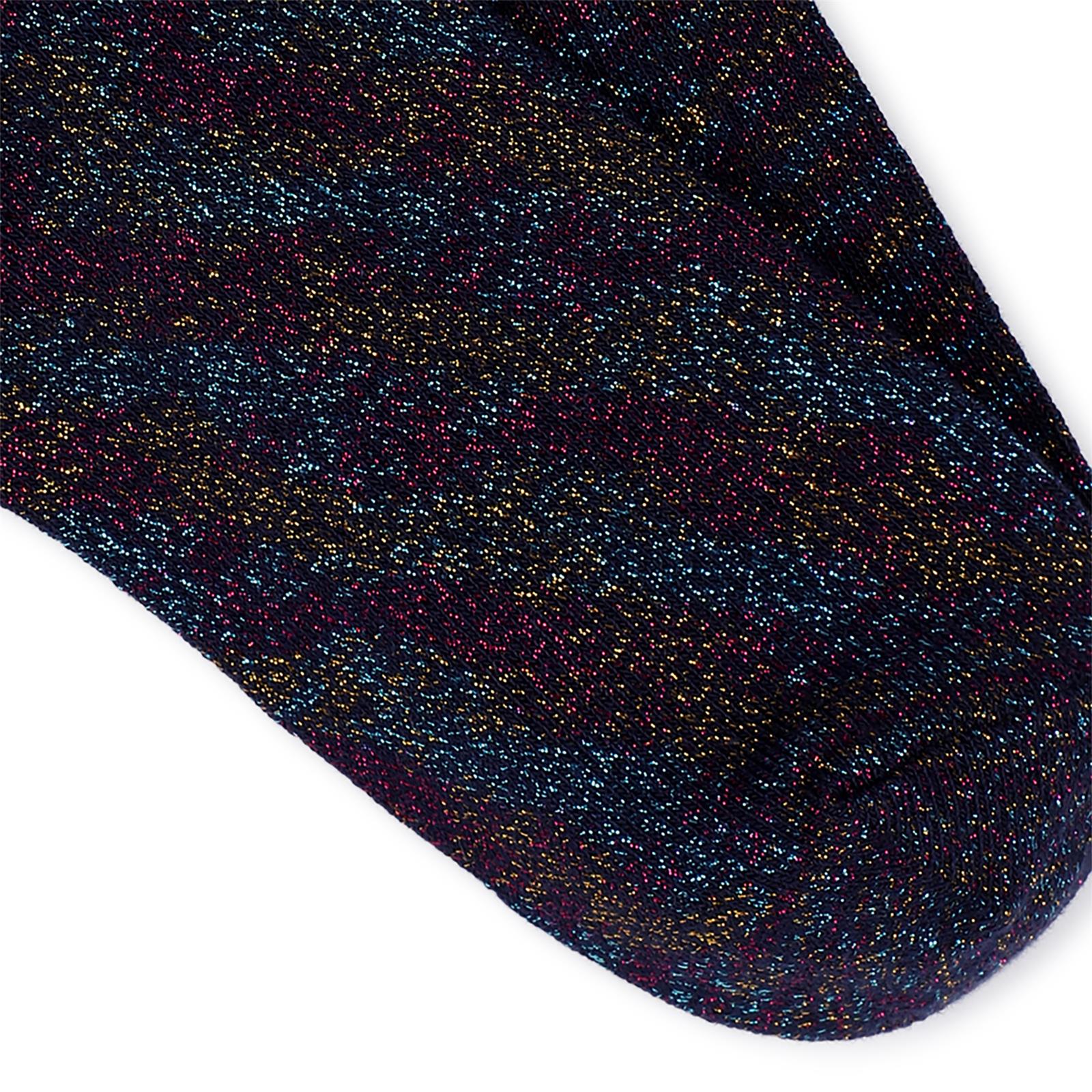 Billieblush Socken mit Glitzer und Schriftzug - Navy