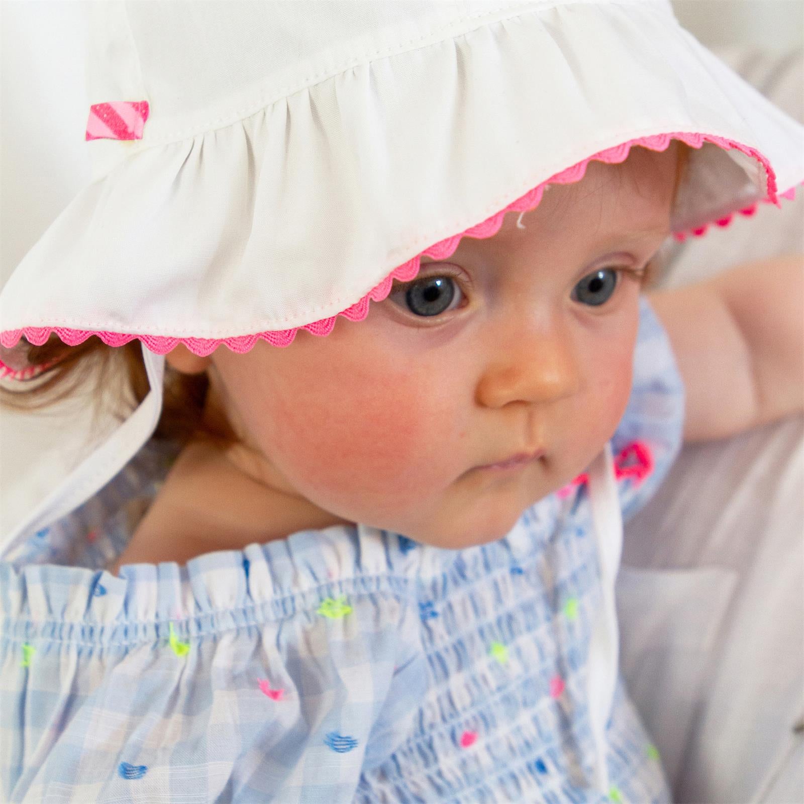 Billieblush Sonnenhut mit Schleife - White