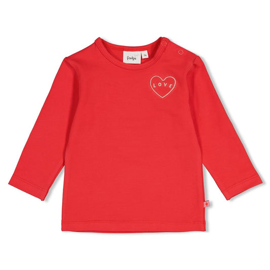 Feetje Langarmshirt mit Stickerei, vorne & auf dem Rücken