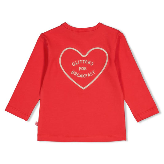 Feetje Langarmshirt mit Stickerei, vorne & auf dem Rücken