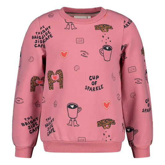 Jubel Sweatshirt mit einem Alloover Druck - Rosa