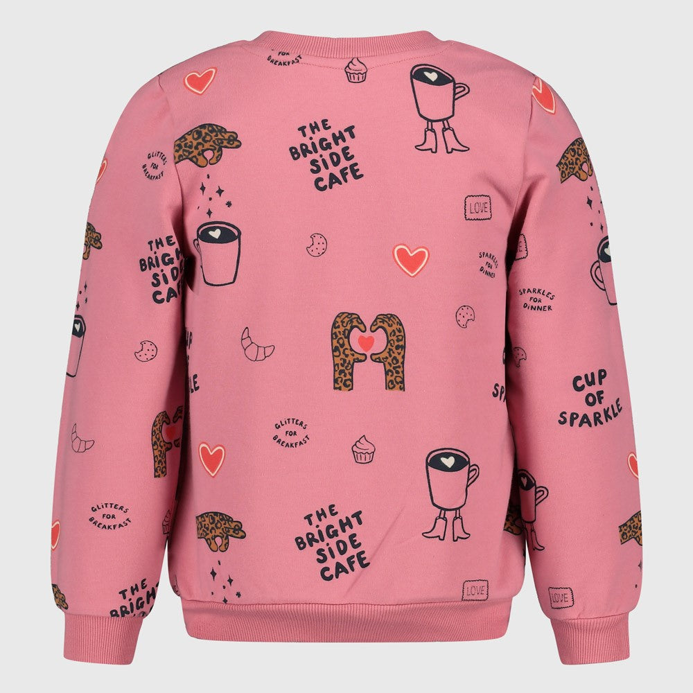 Jubel Sweatshirt mit einem Alloover Druck - Rosa