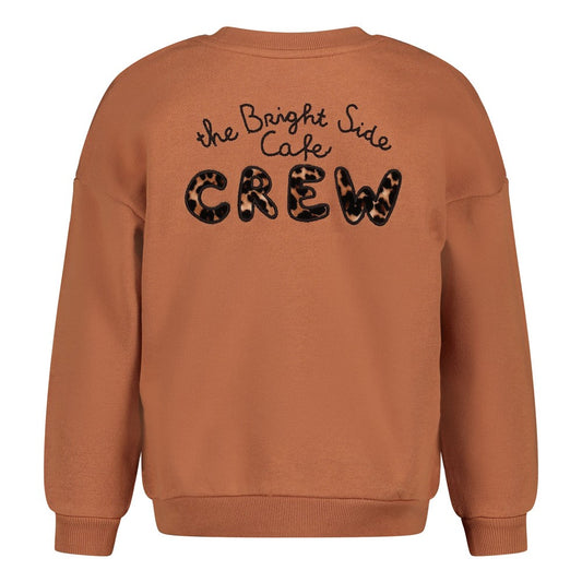Jubel Sweatshirt mit Rückendruck - Caramell