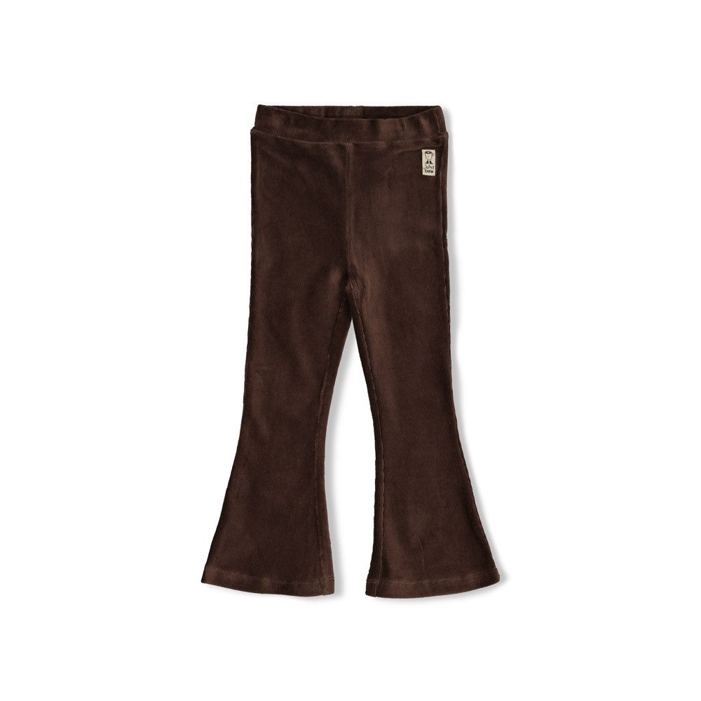Jubel Samt Schlagleggings - Braun