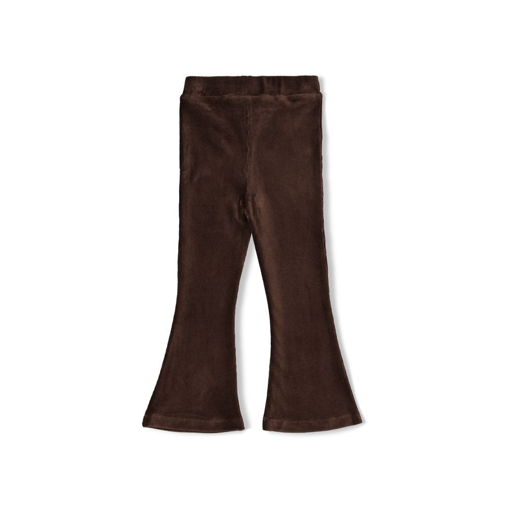 Jubel Samt Schlagleggings - Braun
