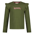 Bild in Galerie-Betrachter laden, Jubel Langarmshirt mit Rüsche - Olive
