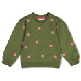 Bild in Galerie-Betrachter laden, Jubel Sweatshirt mit Stickerei - Olive
