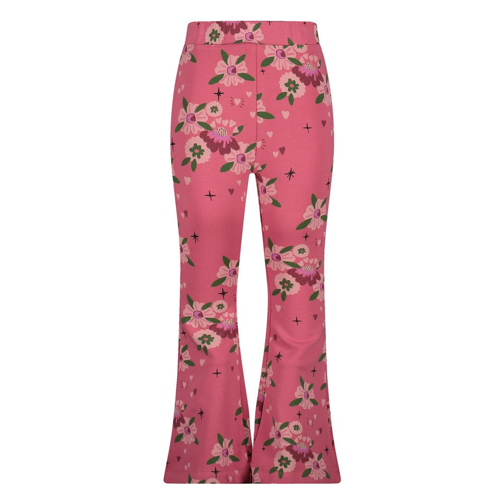 Jubel Schlagleggings mit einem Allover Druck - Rosa