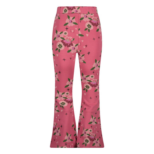 Jubel Schlagleggings mit einem Allover Druck - Rosa