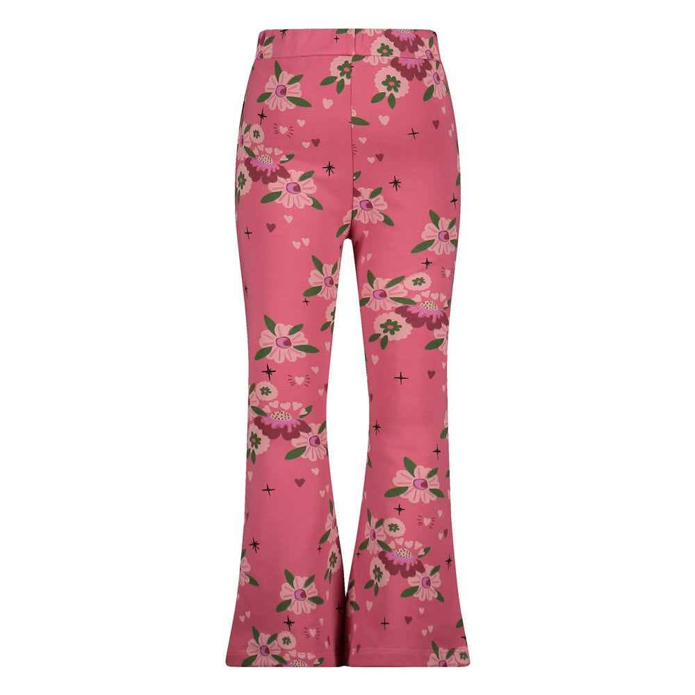 Jubel Schlagleggings mit einem Allover Druck - Rosa
