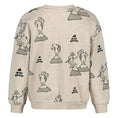 Bild in Galerie-Betrachter laden, Sturdy Sweatshirt mit einem Allover Druck - Natur Melange
