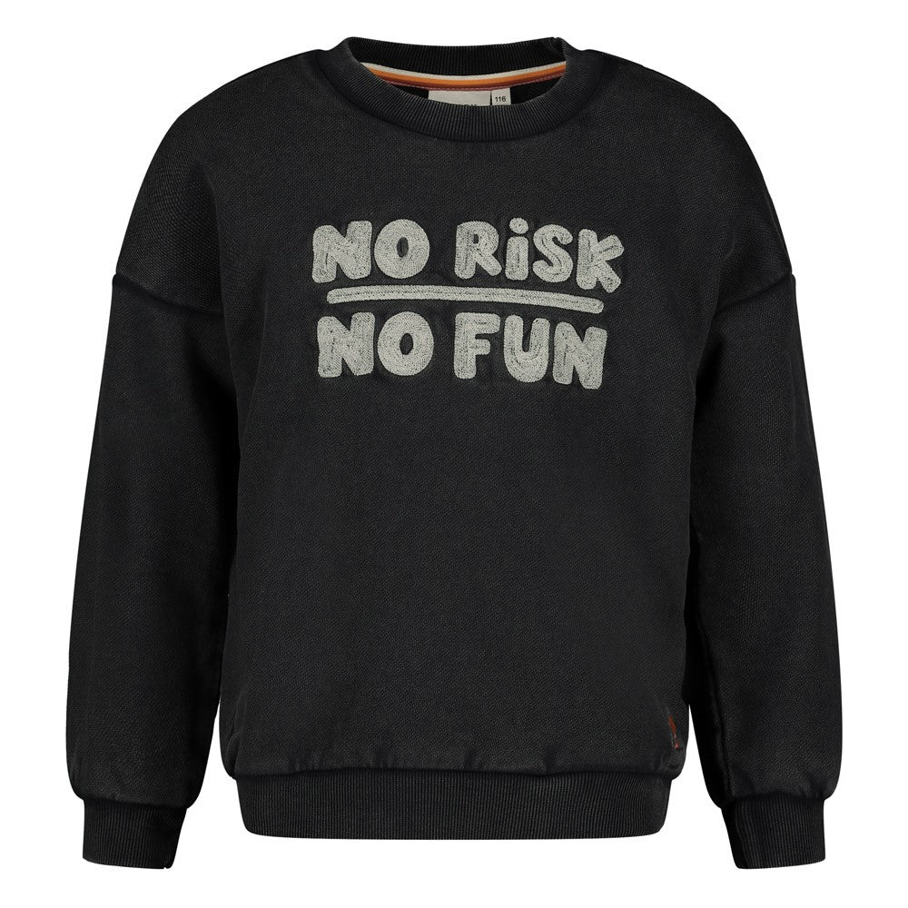 Sturdy Sweatshirt mit Brustdruck - Anthrazit