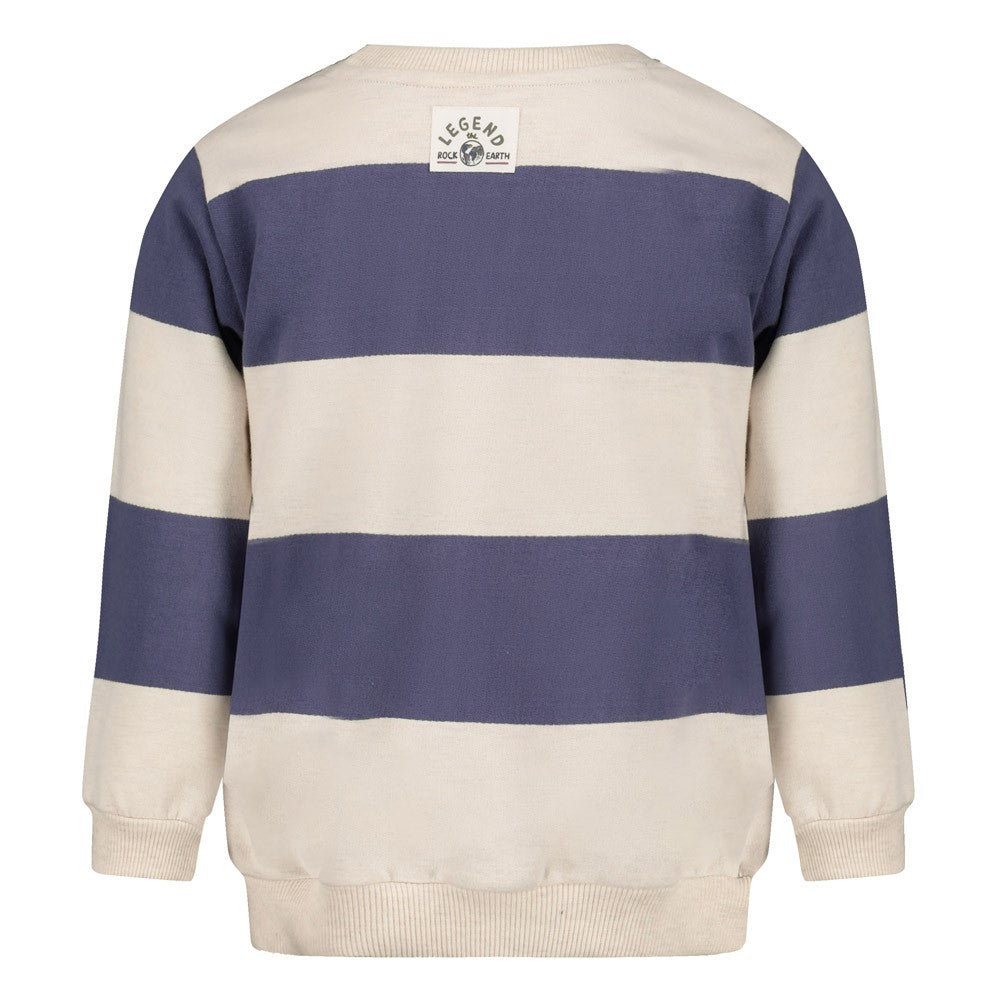 Sturdy Sweatshirt, gestreift - Blau
