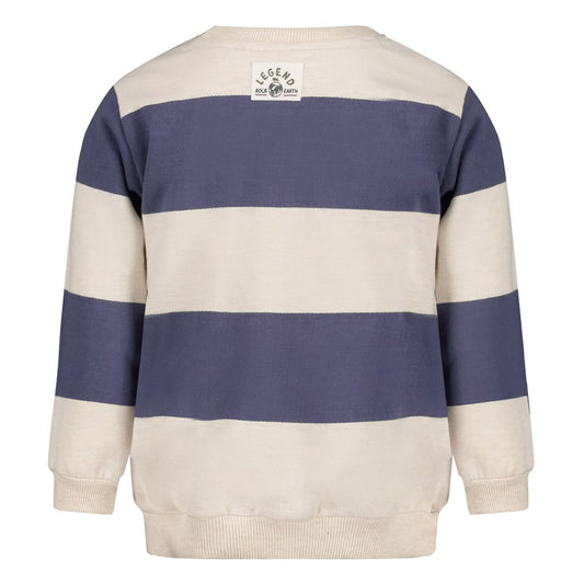 Sturdy Sweatshirt, gestreift - Blau
